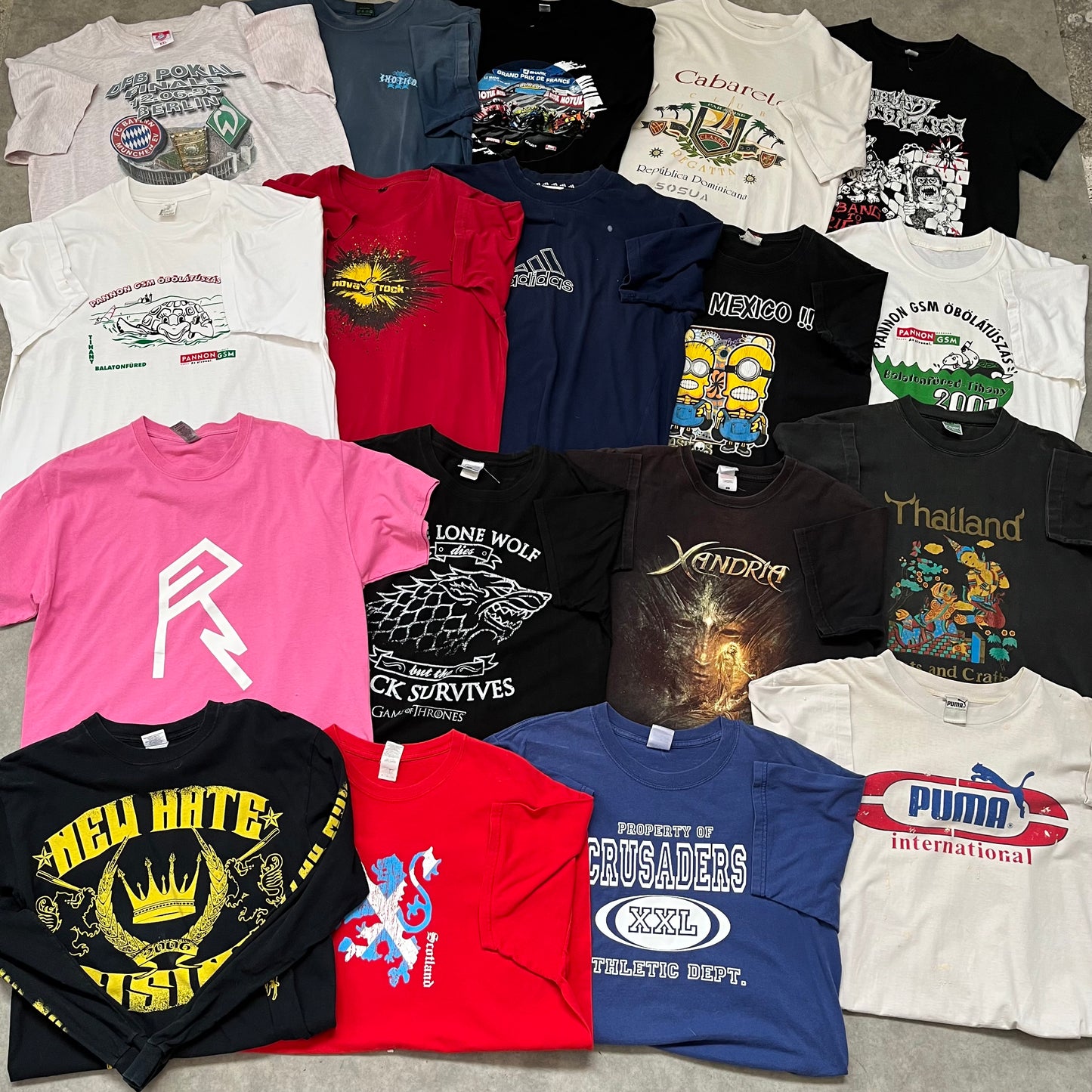 Férfi Vintage & Printed Póló - MIX - 38DB #170