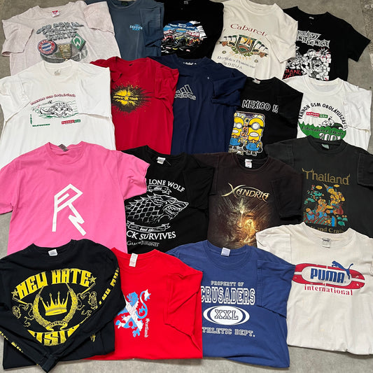 Férfi Vintage & Printed Póló - MIX - 38DB #170