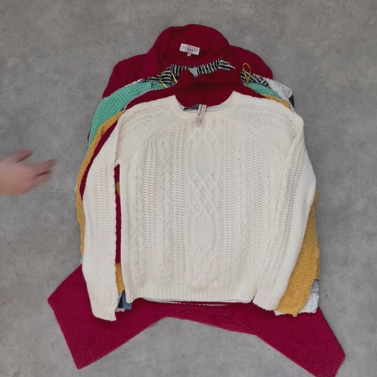 NŐI KÖTÖTT PULÓVER ("A" MINŐSÉG) 15DB #124