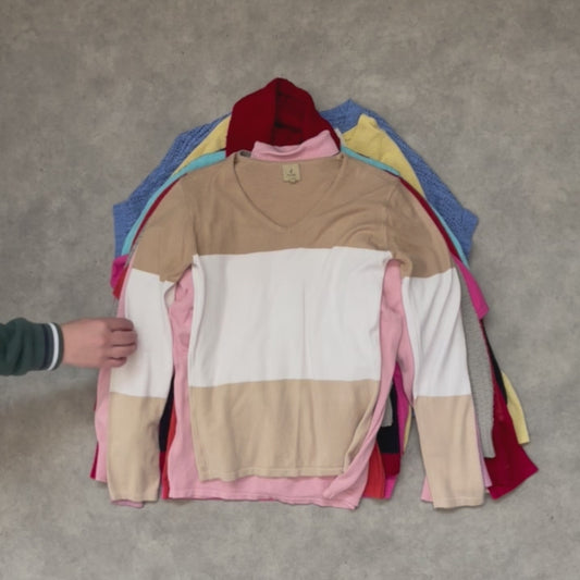 NŐI KÖTÖTT PULÓVER ("A" MINŐSÉG) 15DB #121